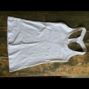 Lululemon white tank top size 4, gently worn